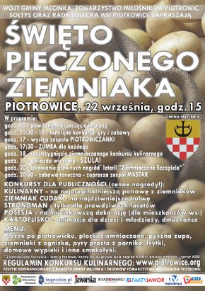 Święto Pieczonego Ziemniaka, Piotrowice - 22 września br. 