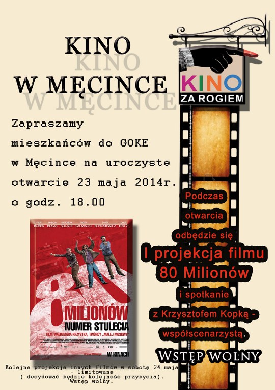 Święto Wolności i otwarcie kina w Męcince - 23 maj 2014r.