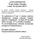 Zawiadomienie Wójta