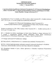 Obwieszczenie Wojewody Dolnośląskiego