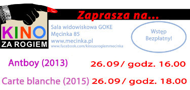 Kino za Rogiem zaprasza