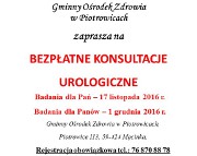 Bezpłatne konsultacje urologiczne