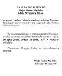 Zawiadomienie  Wójta Gminy Męcinka  z dnia 29 czerwca 2016r. 