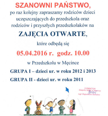 Zajęcia otwarte, 05.04.2016 r.