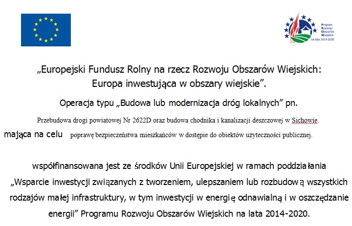 Budowa drogi w Sichowie