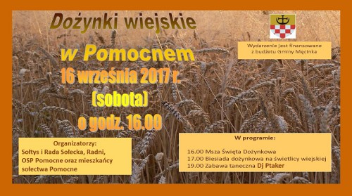 Dożynki wiejskie w Pomocnem, 16 września 