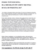 Pomoc żywnościowa dla mieszkańców gminy Męcinka