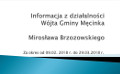 info z dzialan