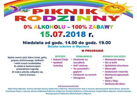 Piknik Rodzinny, 15 lipiec 2018 r.