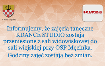 Informacja - zajęcia taneczne
