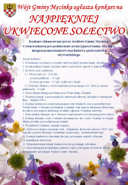 Konkurs na "Najpiękniej Ukwiecione Sołectwo"