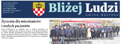 Bliżej Ludzi - Informator Samorządowy, Nr 11 marzec 2018
