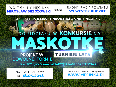 Zapraszamy do udziału w konkursie na Maskotkę Turnieju Lata