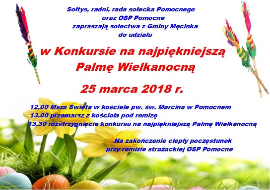 Konkurs na Najpiękniejszą Palmę Wielkanocną 