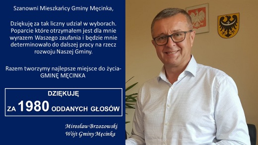 Podziękowanie Wójta