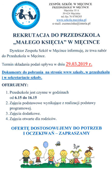 Rekrutacja do przedszkola