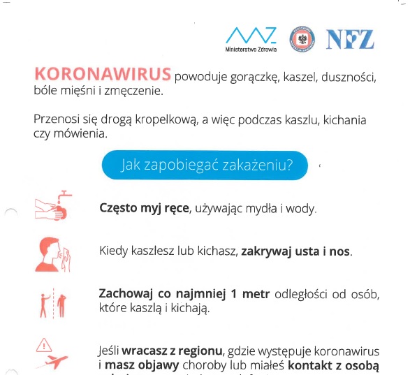 Plakat jak zapobiegać