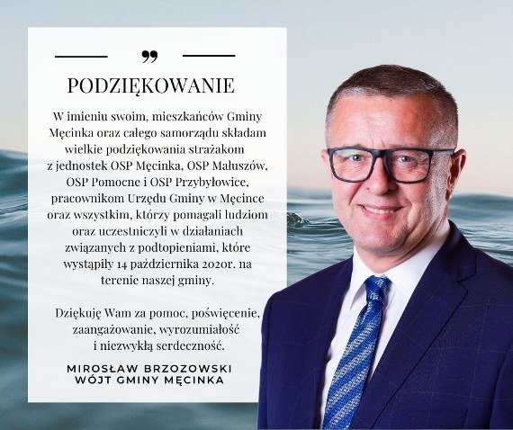 Podziękowania Wójta