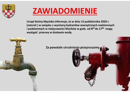 zawiadomienie plakat