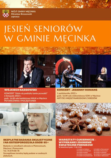 Plakat Jesień Seniorow