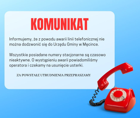 awaria linii telefonicznej