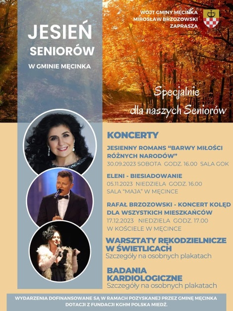 Plakat Jesień Seniorów