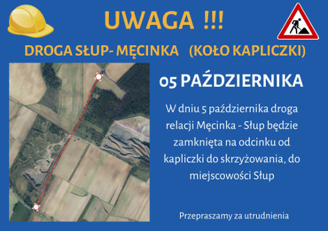 Plakat - zamknieta droga