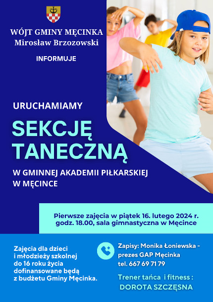 Plakat sekcja taneczna