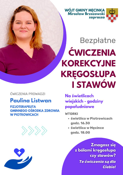Plakat cwiczenia korekcyjne