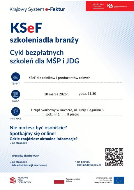 KSEf szkolenie plakat 10 marca 2026