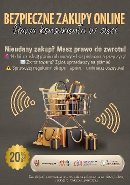 infoplakaty BEZPIECZNE ZAKUPY ONLINE