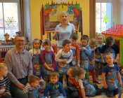 Pierogi wigilijne słonecznych przedszkolaków i wójta