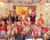 Spotkanie z Mikołajem w przedszkolu w Męcince