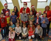 Spotkanie z Mikołajem z klasami I-III w szkole Podstawowej w Piotrowicach