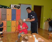 Wizyta Pana Policjanta w przedszkolu w Piotrowicach