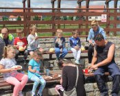 Ogród różany przy przedszkolu w Męcince