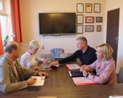 Spotkanie w sprawie stanu dróg powiatowych w Gminie Męcinka