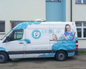 Dentobus w szkole w Męcince