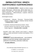 Zbiórka sprzet elektryczny