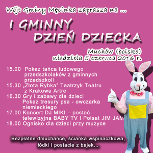 I Gminny Dzień Dziecka - Zaproszenie