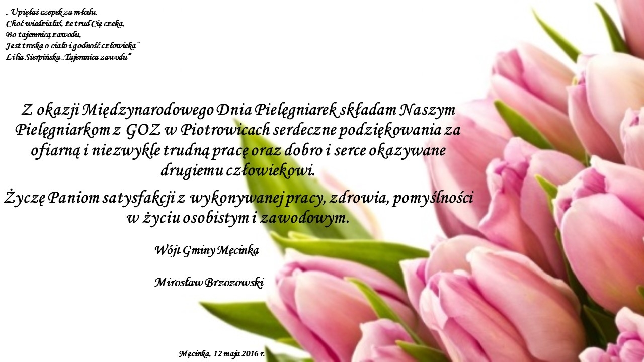 Życzenia Pielęgniarek ostateczny