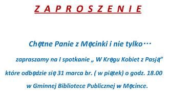 Zaproszenie - plakat