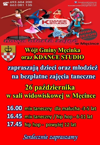 Zajęcia taneczne plakat