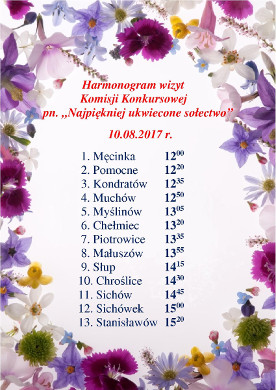 Harmonogram wizyt komisji konkursowej