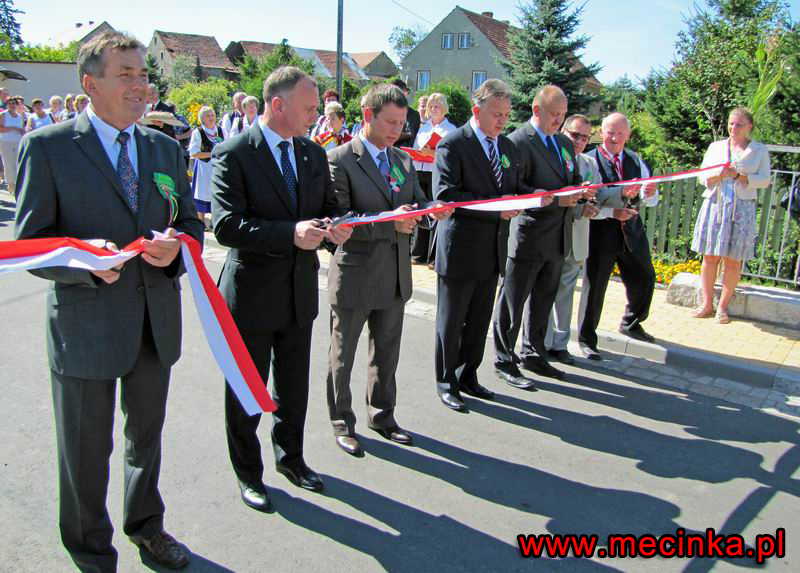 Otwarcie drogi w Chroślicach